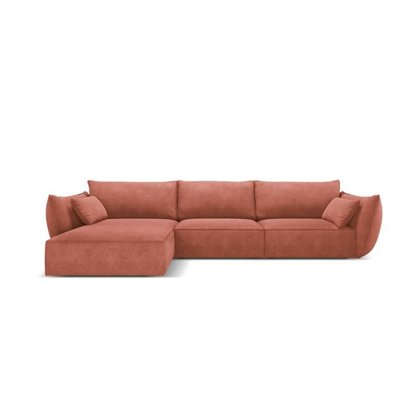 Sarkans stūra dīvāns (kreisais stūris) Vanda – Mazzini Sofas