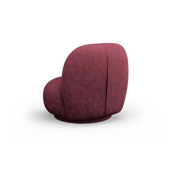 Bordo grozāms atpūtas krēsls no šenila auduma Chuck – Micadoni -image-3