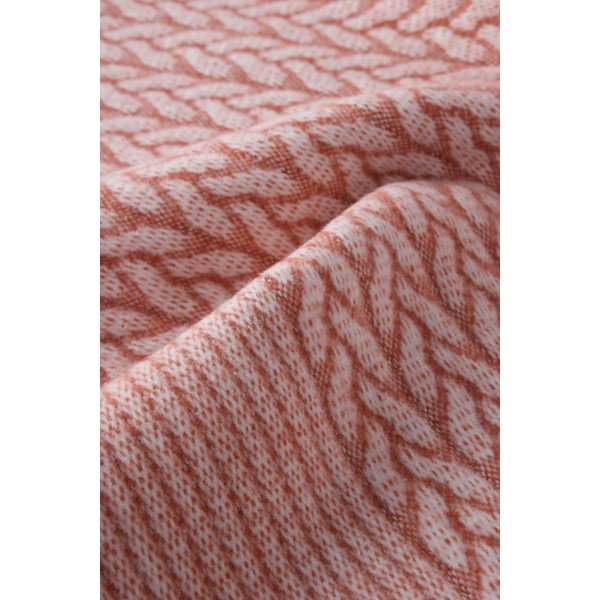 Terakotas oranžs pleds no kokvilnas maisījuma 140x180 cm Olympus – Euromant-image-2