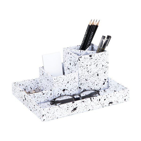 Melnbalts rakstāmgalda organizators ar 4 nodalījumiem Bigso Box Of Sweden Lena-image-2