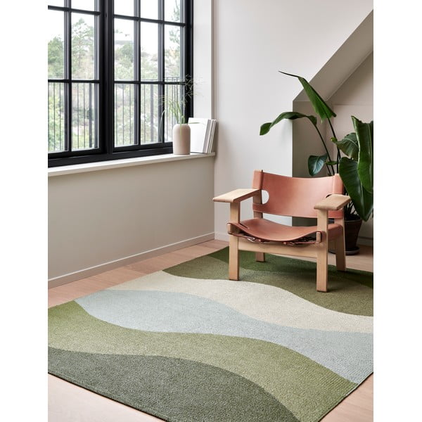 Zaļš iekštelpu un āra celiņa paklājs 70x300 cm Urvi Woods – Pappelina-image-4