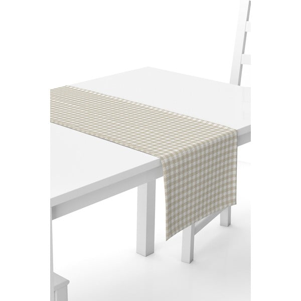 Bēši balts galda celiņš Kate Louise, 40 x 140 cm