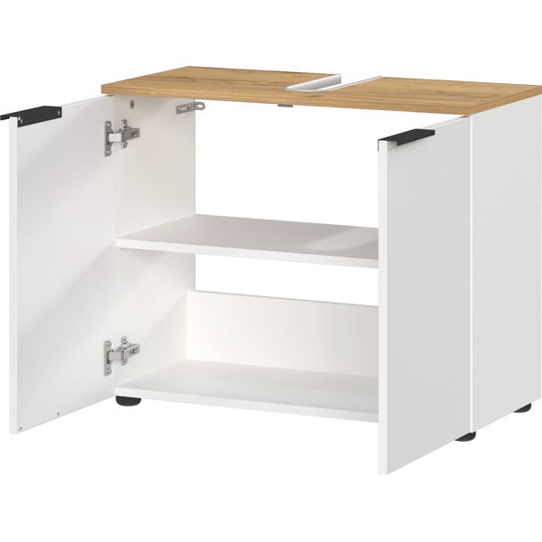 Balts skapītis zem izlietnes 60x58 cm Menen – Germania-image-2