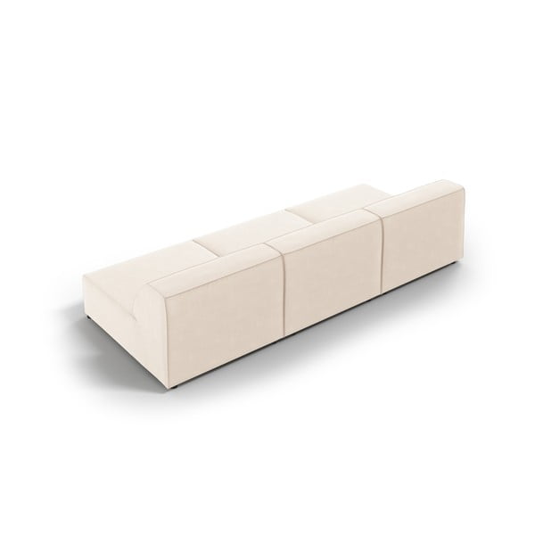 Krēmkrāsas samta dīvāns 240 cm Jodie – Micadoni Home-image-4