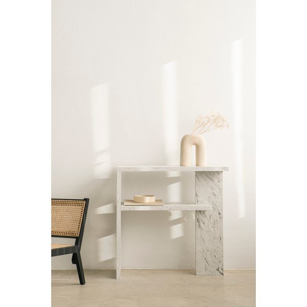 Balts konsoles galds 30x80 cm Dante – Really Nice Things-image-4