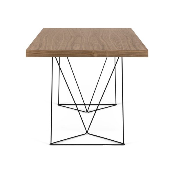 Brūns galds ar melnām kājām TemaHome Multi, 180 x 77 cm-image-3