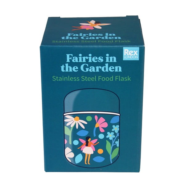 Zils termoss pārtikai/bērnu 280 ml Fairies in the Garden – Rex London-image-4