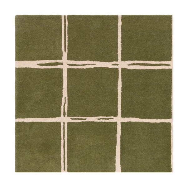 Zaļš ar rokām darināts vilnas paklājs 200x290 cm – Asiatic Carpets-image-4