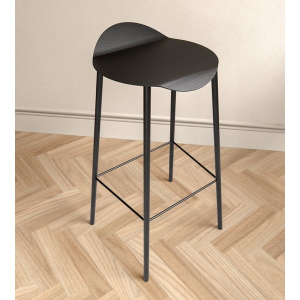 Melns ādas bāra krēsls Flamingo Bull – LIND DNA-image-2