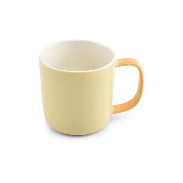 Gaiši dzeltena krūze no sintētiskā kaula porcelāna 370 ml Mae – ONA-image-2