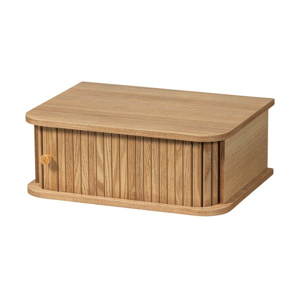 Dabīga toņa piekarināms naktsskapītis ar priedes koka imitāciju Jena – WOOOD-image-3