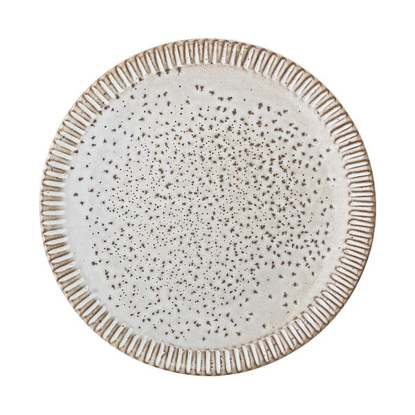 Pelēkbalts keramikas šķīvis Bloomingville Thea, ø 20 cm