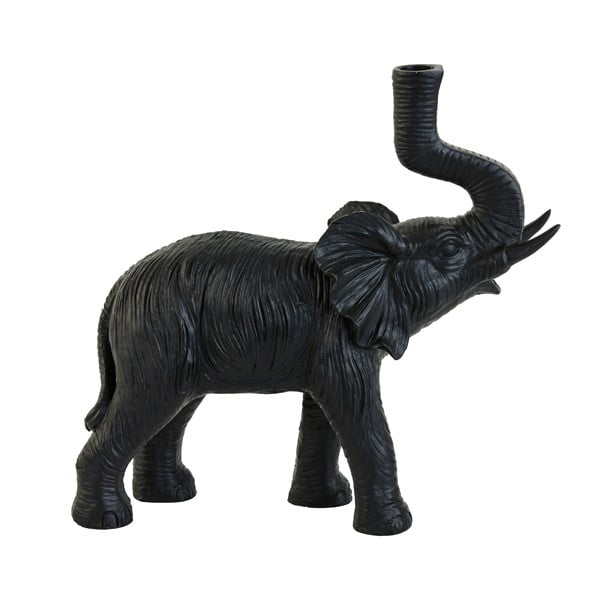 Matēti melna galda lampa (augstums 36 cm) Elephant – Light & Living