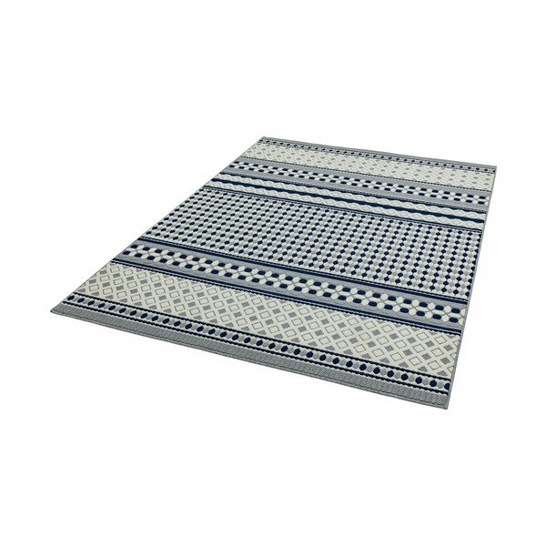 Zili balts paklājs Asiatic Carpets Geometric, 160 x 230 cm-image-2