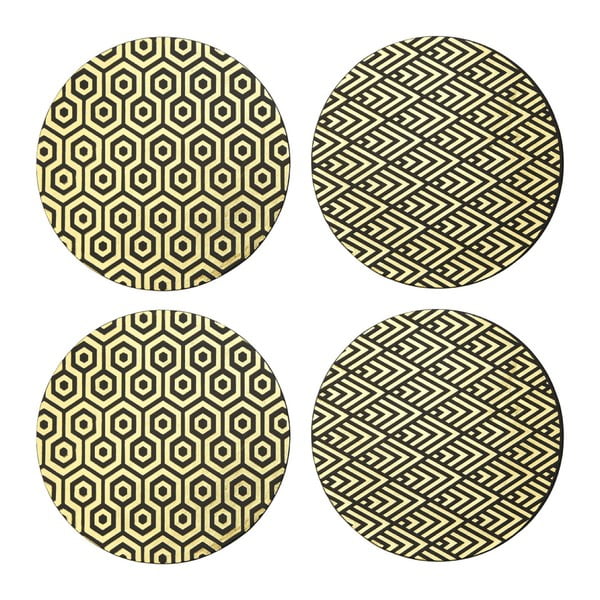 Galda paliktnis no ādas imitācijas/kartona (4 gab.) ø 25 cm Geome – Premier Housewares-image-2