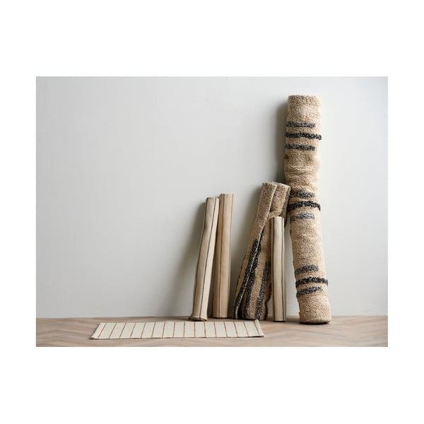 Bēšs paklājs no kokvilnas maisījuma 75x150 cm Line – Södahl-image-1