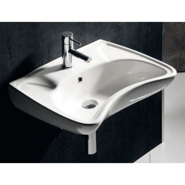 Balta keramikas izlietne 59x45,5 cm Handicap – Sapho-image-2