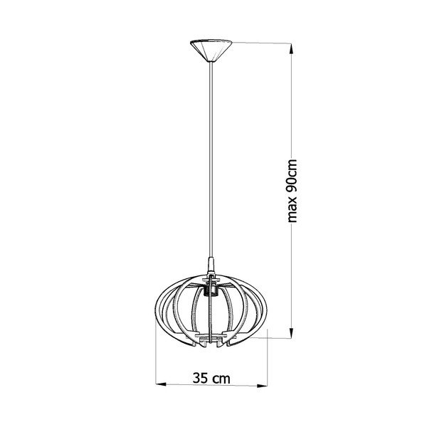 Koka griestu lampa Sollux Mandore-image-2