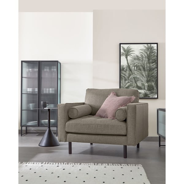 Melna tērauda vitrīna 70x143x41 cm Trixie – Kave Home-image-3