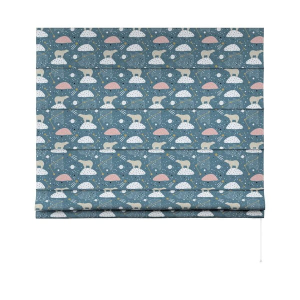 Zilas bērnu žalūzijas 170x160 cm Magic – Yellow Tipi-image-3