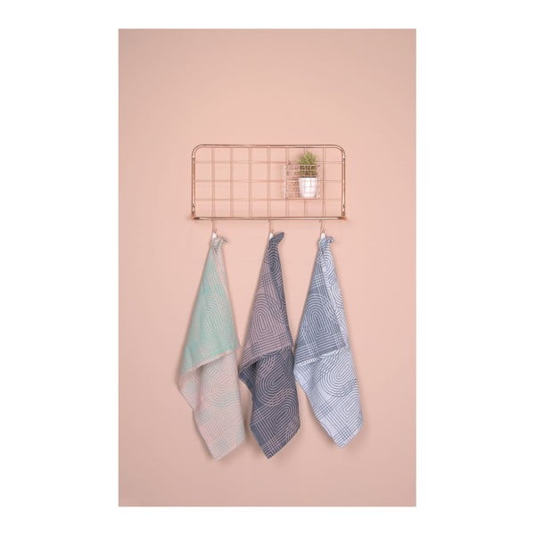 Sienas organizators no metāla vara krāsā PT LIVING Open Grid-image-4