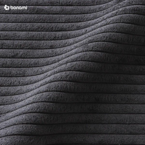 Antracīta pelēka polsterēta vienvietīga gulta bez režģa 120x200 cm Mattis – Meise Möbel-image-4