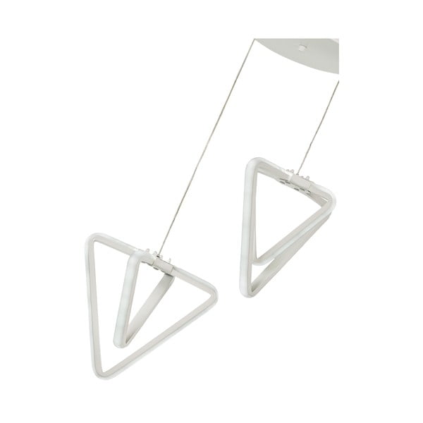 Balta metāla LED piekaramā lampa ø 20 cm Baris – Squid Lighting-image-3