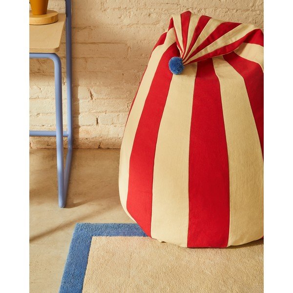 Sarkans/bēšs bērnu sēžammaiss Olvi – Kave Home-image-4