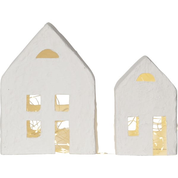 Balts Ziemassvētku gaismas dekors (2 gab.) Plain – Star Trading