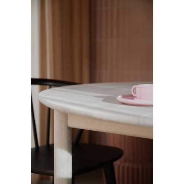 Ozola masīvkoka apaļš izvelkams ēdamgalds ø 120 cm Derrymore – Rowico-image-4