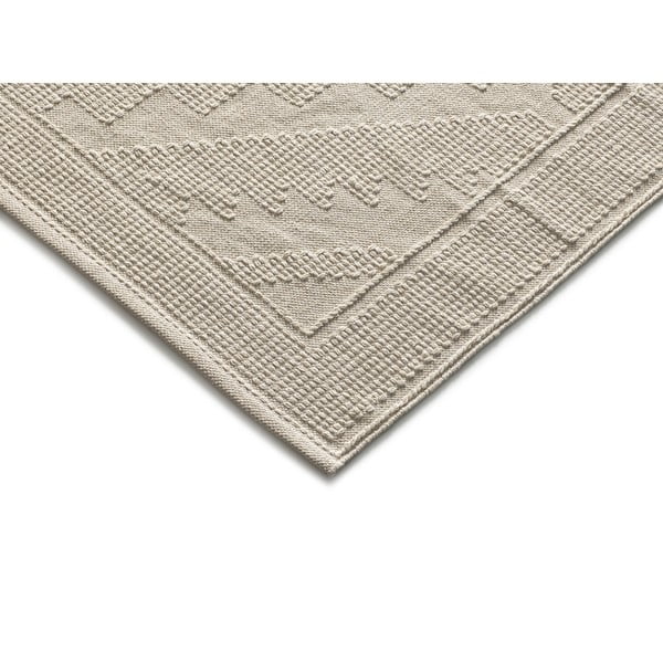 Krēmkrāsas mazgājams/ar rokām darināts paklājs no pārstrādātas kokvilnas 60x90 cm Pamuk – Universal-image-2