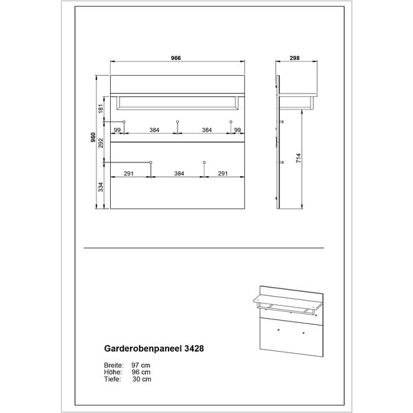 Pelēks sienas pakaramais Genova – Germania-image-3