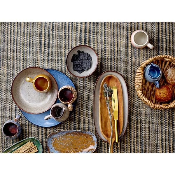 Pelēka keramikas bļoda Bloomingville Sandrine, ø 22 cm-image-1