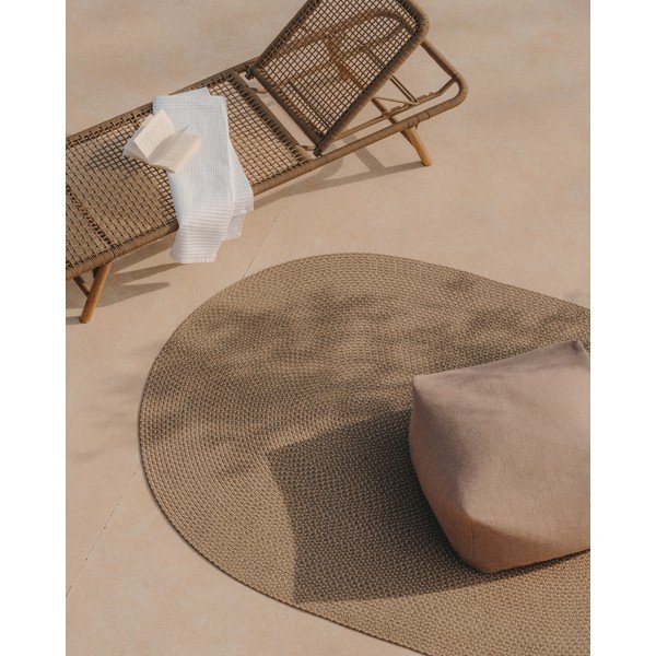 Bēšs āra paklājs no pārstrādātas šķiedras 160x230 cm Rodhe – Kave Home-image-1