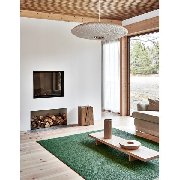 Zaļš iekštelpu un āra paklājs 140x200 cm Mono Leaf Oregano – Pappelina-image-1