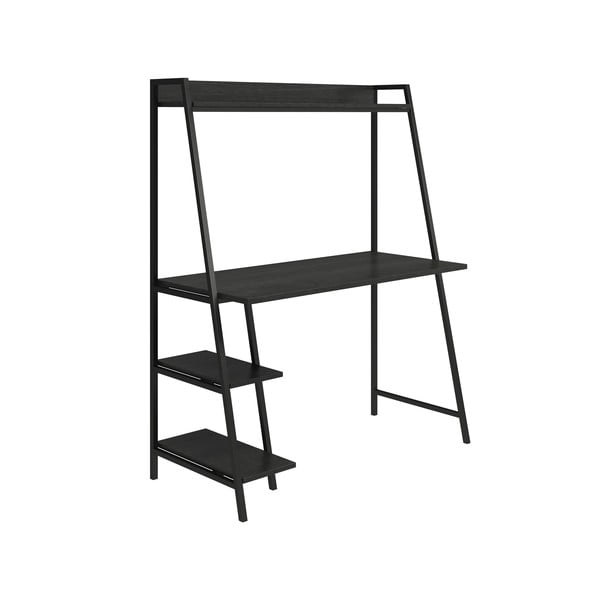 Pie sienas stiprināms darba galds ar ozolkoka imitācijas galda virsmu 51x111 cm Bushwick – Novogratz-image-1