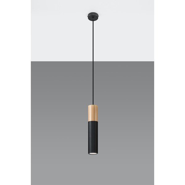 Melna griestu lampa Sollux Paul-image-1