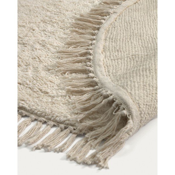 Krēmkrāsas kokvilnas bērnu paklājs ø100 cm Orwen – Kave Home-image-4