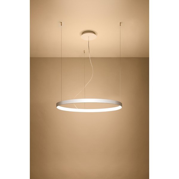 Balta griestu lampa Sollux Ganica, ø 80 cm-image-2