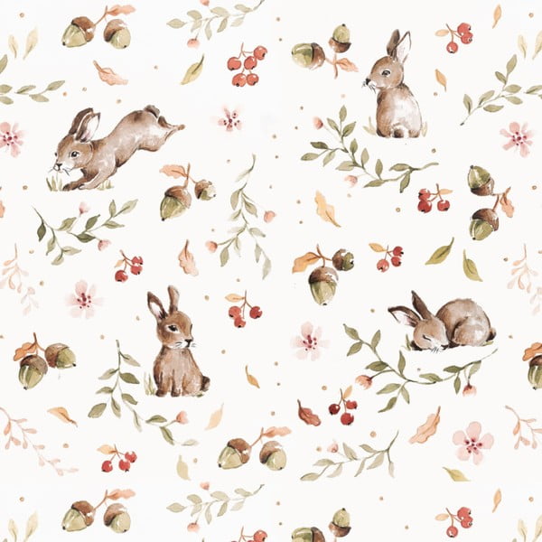 Tapetes Dekornik Happy Rabbits, 50 x 280 cm
