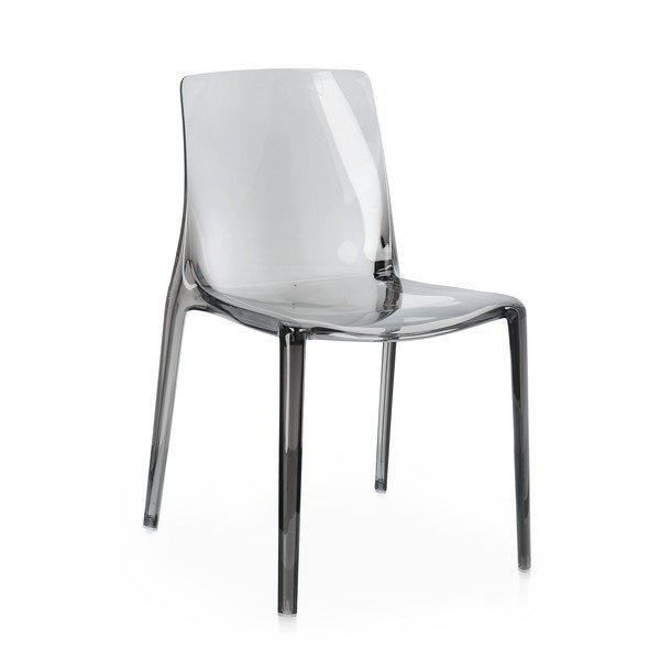 Pelēks plastmasas dārza krēsls Adele – Bizzotto