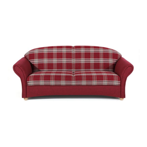 Sarkans pleds dīvāns Max Winzer Corona, 202 cm