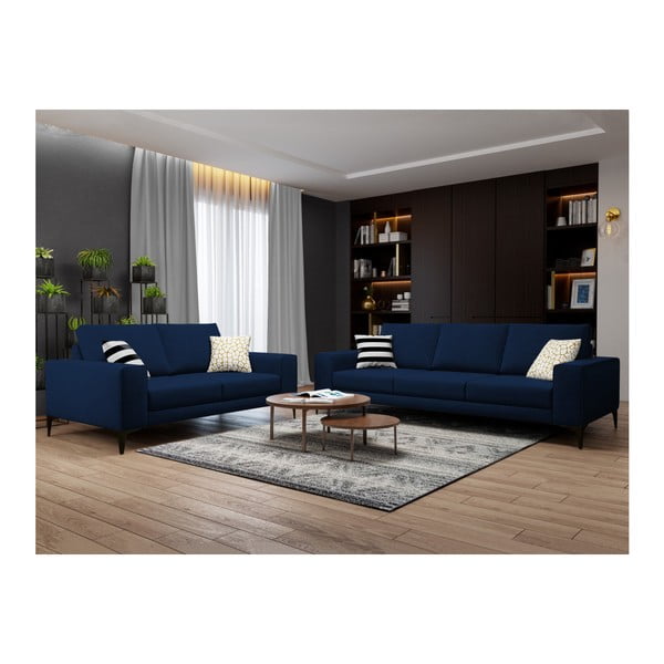 Tumši zils dīvāns Cosmopolitan Design Lugano, 239 cm-image-4