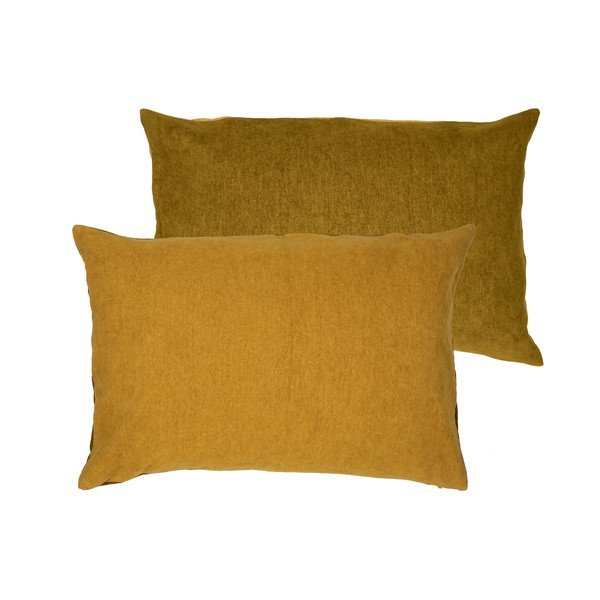 Dzeltens spilvens ar augstu kokvilnas saturu Södahl Klara, 40 x 60 cm-image-2