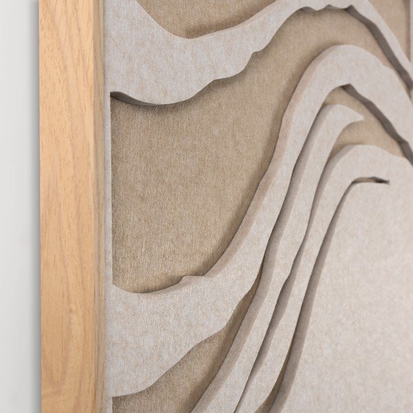 3D glezna ar rāmi/skaņas absorbējoša 62x62 cm Sacred Silence 2 – Malerifabrikken-image-4