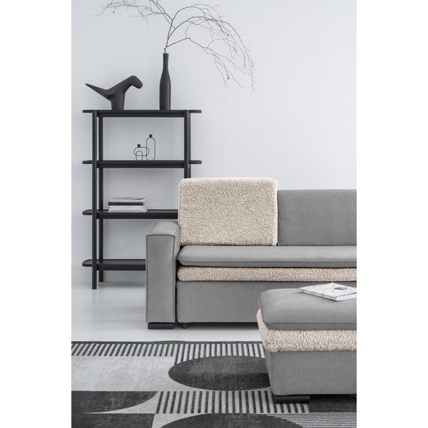 Pelēks salokāms dīvāns 235 cm – Miuform-image-3