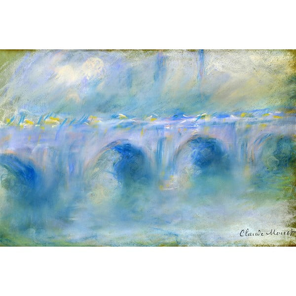Gleznas reprodukcija Claude Monet – Le Pont de Waterloo, 90 x 60 cm