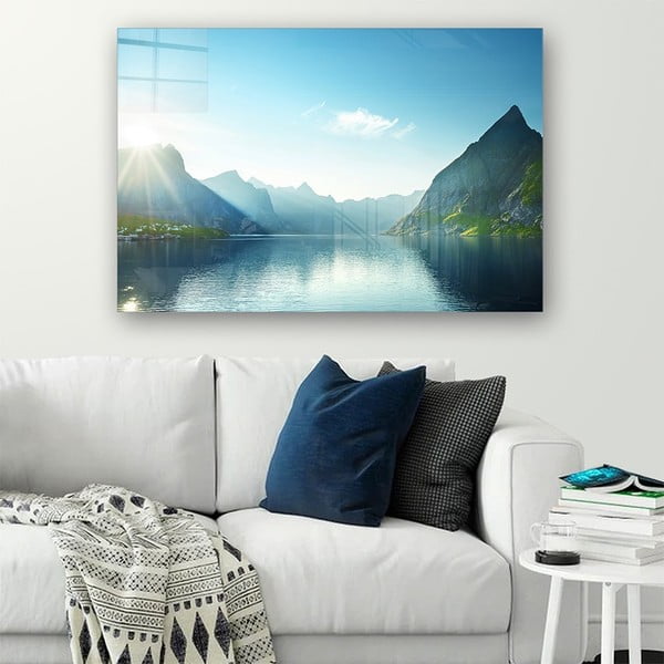 Stikla glezna 100x70 cm Fjord – Wallity-image-1