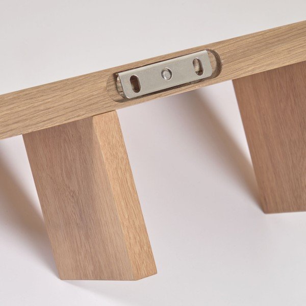 Sienas plaukts ar ozolkoka imitāciju Kave Home Rasha-image-1