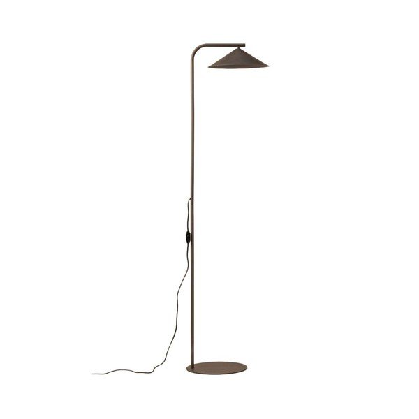 Brūna metāla stāvlampa (augstums 160 cm) Nocte – Micadoni 